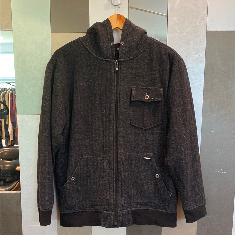 Ocean Current Men's Black Hooded Sweater
